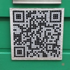Yup, Folkestone is the type of place where they have mosaic QR codes.